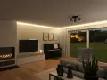 Gemütliches Wohnzimmer mit Kamin, Klavier und Blick ins Grüne. Tolle wohnzimmer einrichten ideen für ein stilvolles Zuhause.
