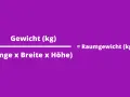 Formel zur Berechnung des Raumgewichts einer Matratze: Gewicht geteilt durch Volumen (Länge x Breite x Höhe).