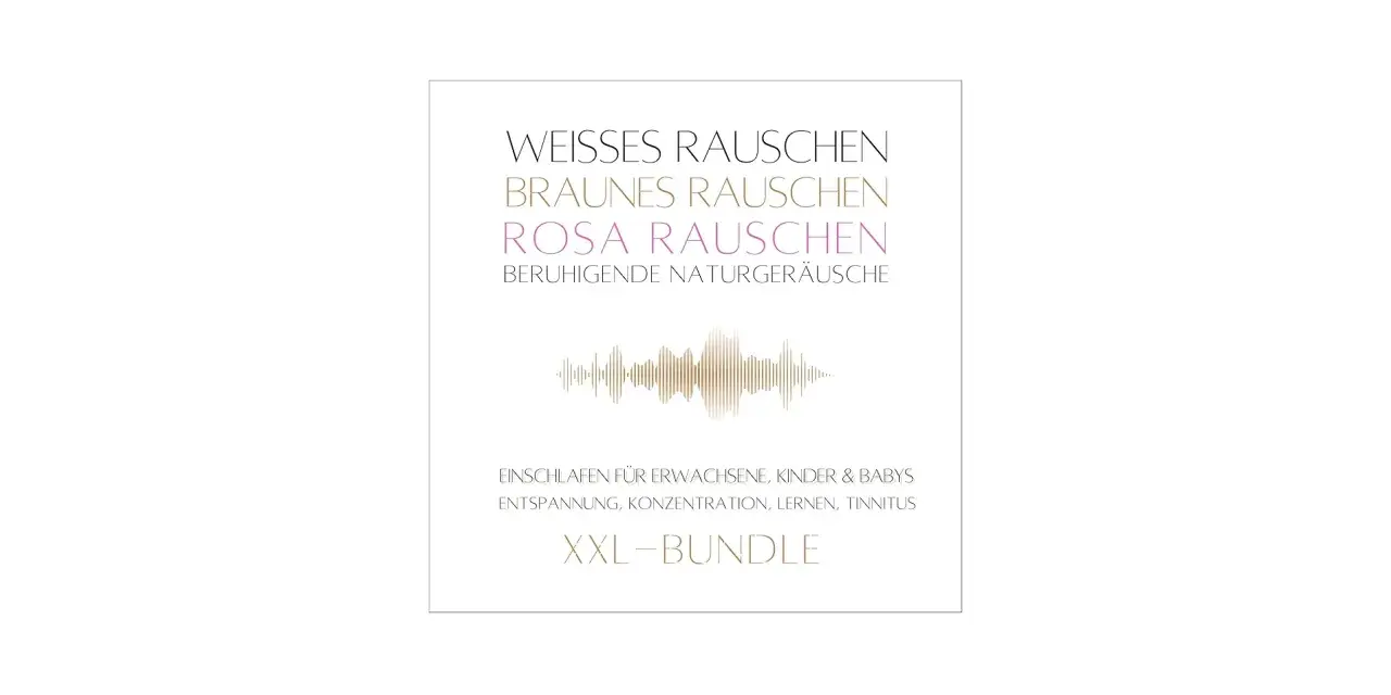 Beruhigende Geräusche wie weißes, braunes und rosa Rauschen helfen beim Einschlafen, Entspannen und Konzentrieren. Dieses XXL-Bundle bietet Naturgeräusche für alle.