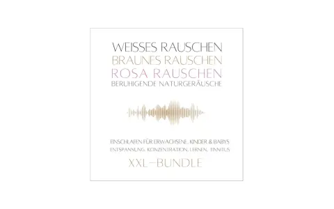 Beruhigende Geräusche wie weißes, braunes und rosa Rauschen helfen beim Einschlafen, Entspannen und Konzentrieren. Dieses XXL-Bundle bietet Naturgeräusche für alle.