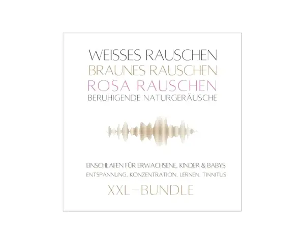 Beruhigende Geräusche wie weißes, braunes und rosa Rauschen helfen beim Einschlafen, Entspannen und Konzentrieren. Dieses XXL-Bundle bietet Naturgeräusche für alle.