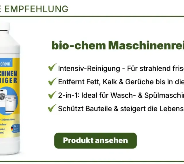 bio-chem Maschinenreiniger: intensiv reinigt, entfernt Kalk & Gerüche. Ideal zur Waschmaschinenreinigung.