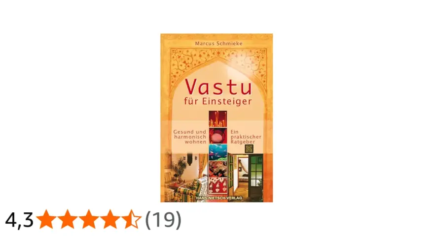 Buchcover "Vastu für Einsteiger" von Marcus Schmike. Ein Ratgeber für gesundes und harmonisches Wohnen nach Vastu Shastra.