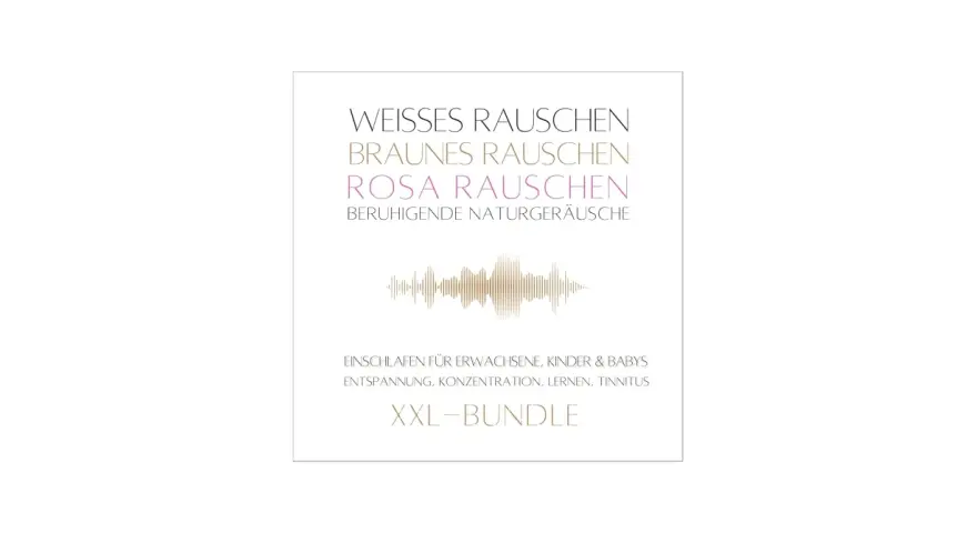 Beruhigende Geräusche wie weißes, braunes und rosa Rauschen helfen beim Einschlafen, Entspannen und Konzentrieren. Dieses XXL-Bundle bietet Naturgeräusche für alle.